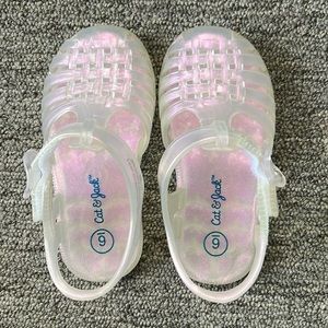 Cat & Jack Toddler girls Jelly Sandal w/light berry scent